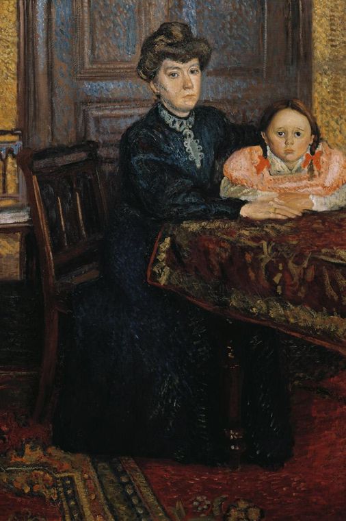 thilde Schönberg and Her Daughter Gertrud by Richard Gerstl,16x12(A3) Poster
