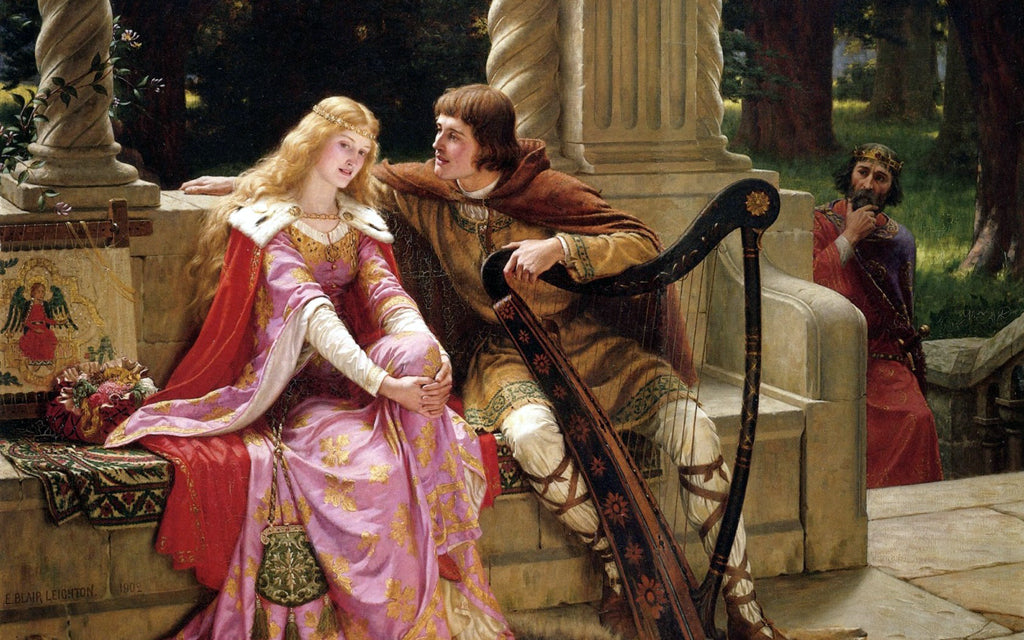 The End of The Song, vintage artwork by Edmund Blair Leighton, 12x8" (A4) Poster