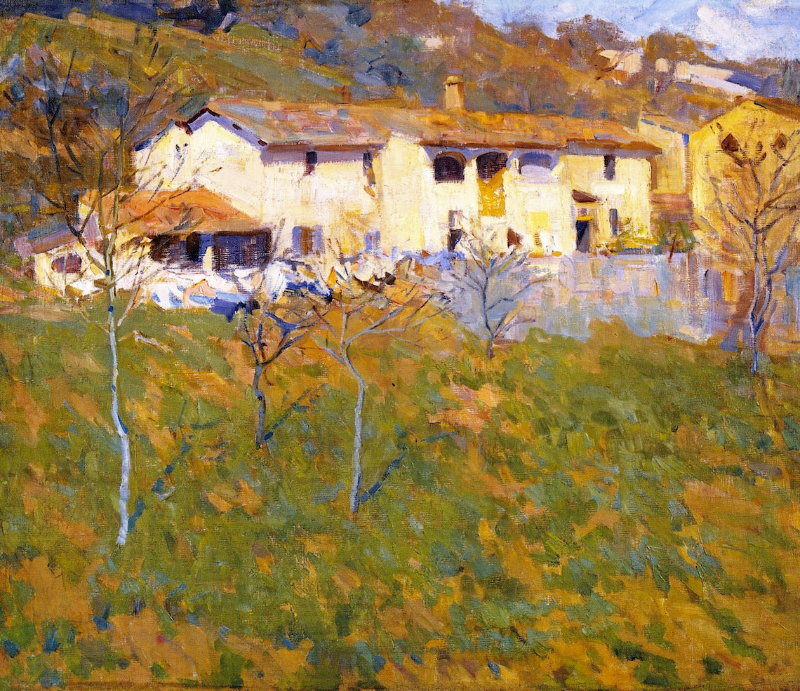 A Wayside Farm, vintage artwork by Helen Galloway McNicoll, 12x8" (A4) Poster