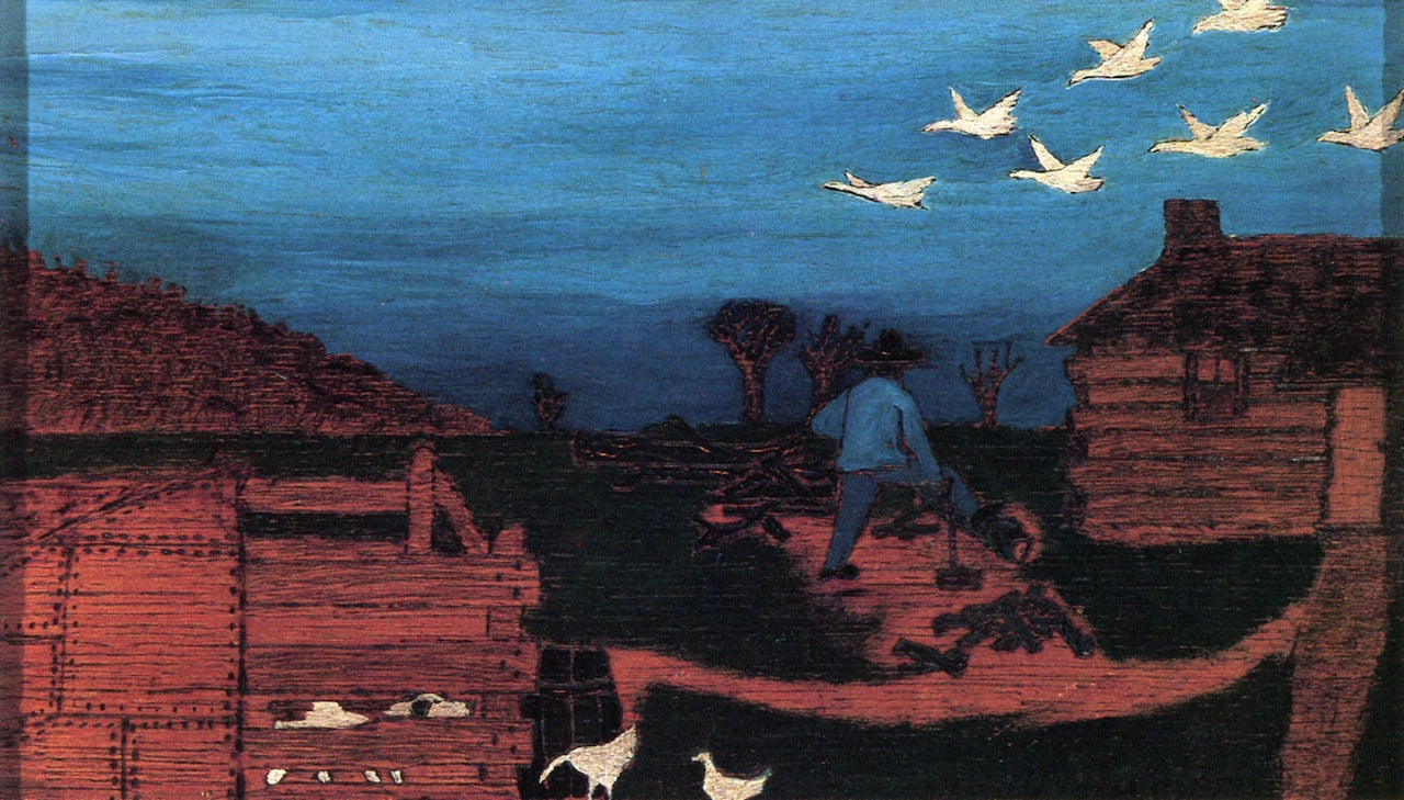 Autumn: Durham, North Carolina by Horace Pippin,16x12(A3) Poster