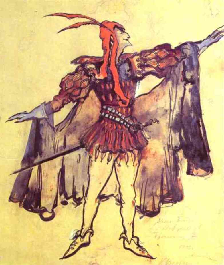 Arrigo Boito's opera Faust by Constantin Alexeevich Korovin,A3(16x12")Poster