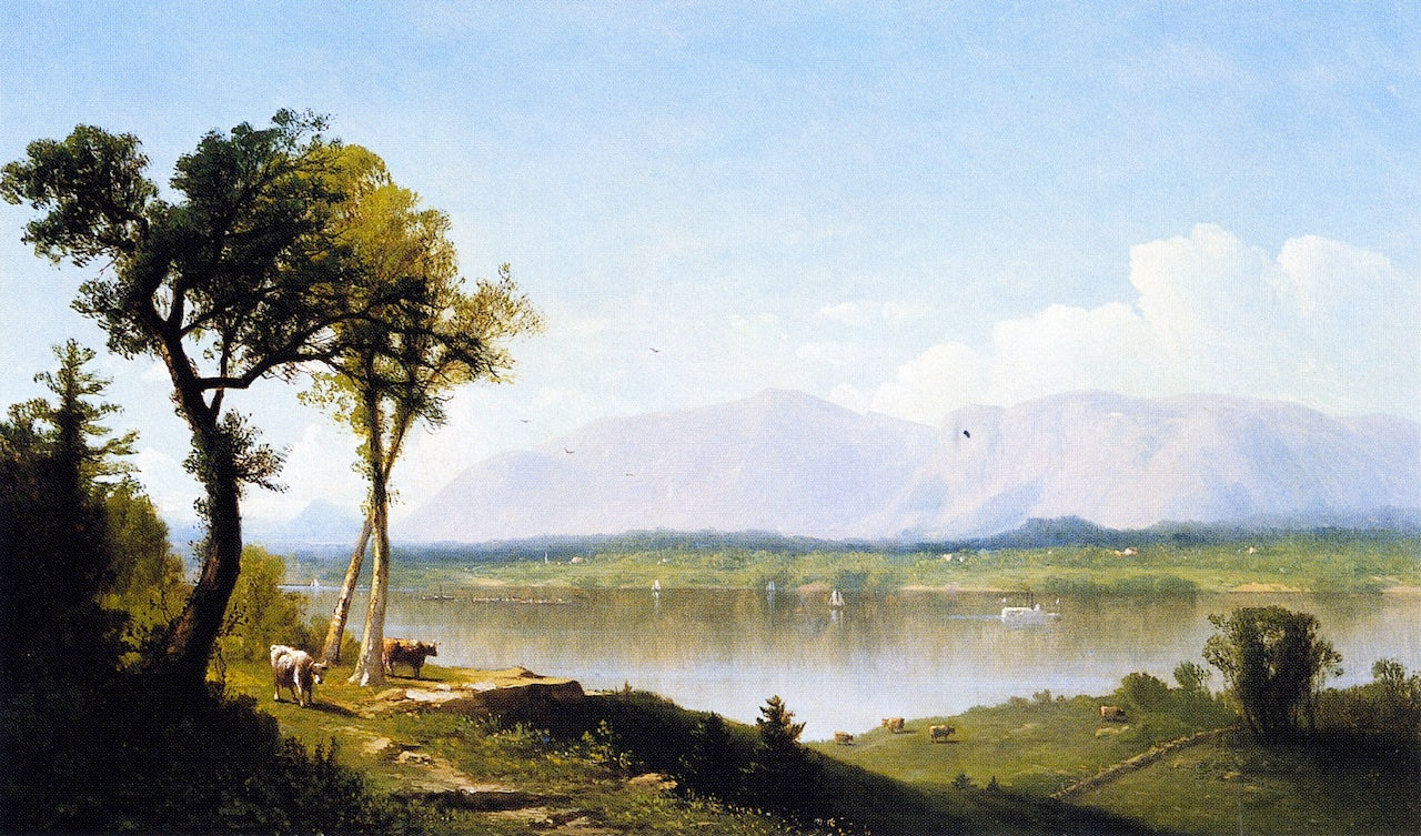 The Hudson at the Catskill Mountain House, vintage artwork by John Williamson, 12x8" (A4) Poster