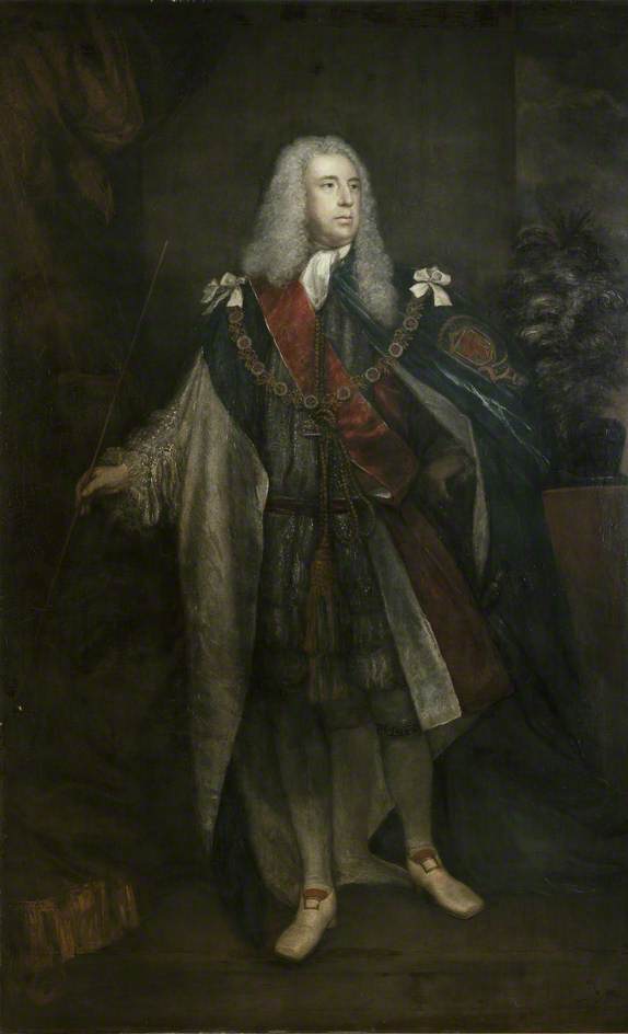 Charles Fitzroy, 2nd Duke of Grafton, vintage artwork by Sir Joshua Reynolds, 12x8" (A4) Poster