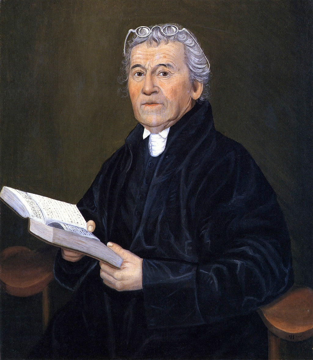 The Reverend Ammi Ruhamah Robbins, vintage artwork by Reuben Moulthrop, 12x8" (A4) Poster