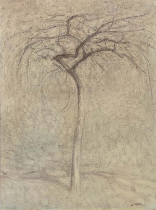 The lonely tree, vintage artwork by Leo Gestel, 12x8" (A4) Poster