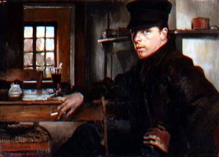 A Bitter Curacao, vintage artwork by Sir William Orpen, R.A., R.H.A., 12x8" (A4) Poster