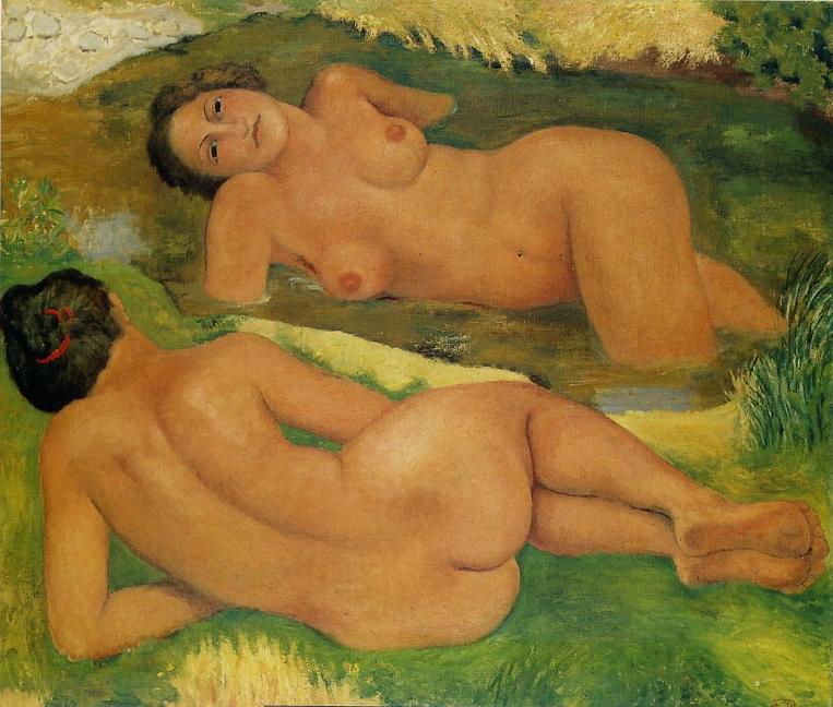 Two Bathers in the Sun by Aristide Maillol,A3(16x12")Poster