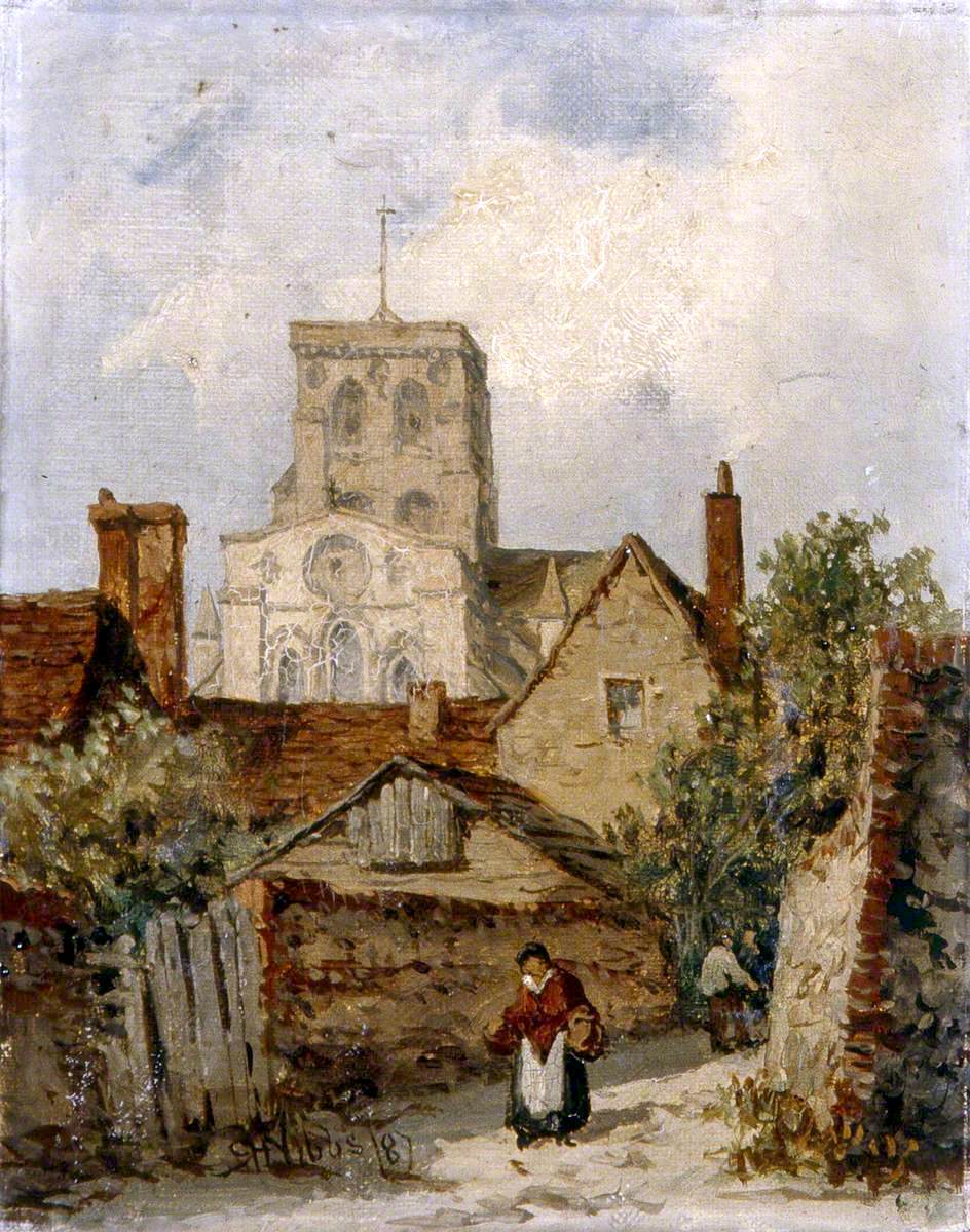 Shoreham, West Sussex, vintage artwork by Richard Henry Nibbs, A3 (16x12") Poster Print