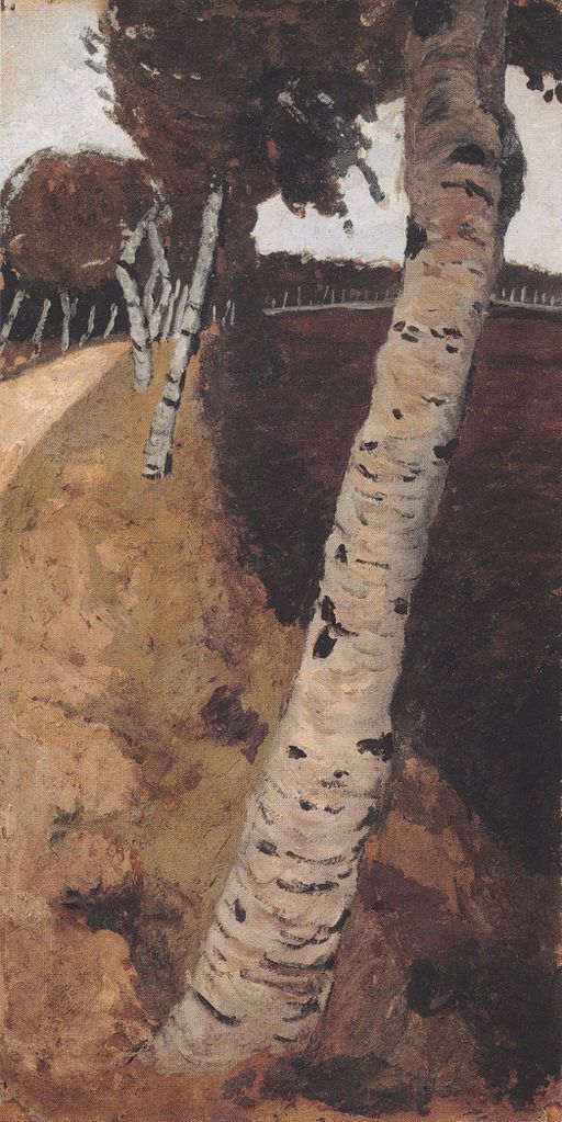 Landscape with Birches by Paula Modersohn-Becker,16x12(A3) Poster