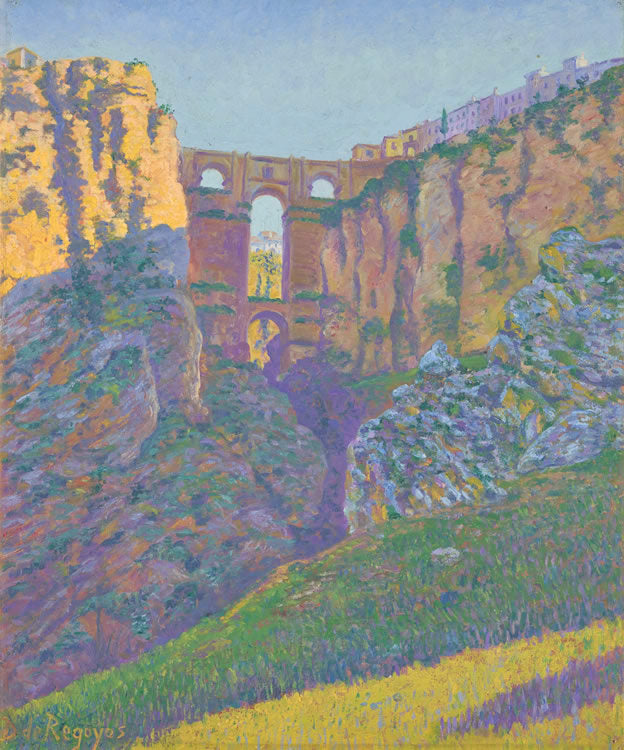 The Ravine at Ronda by Dario de Regoyos Y Valdes,A3(16x12")Poster