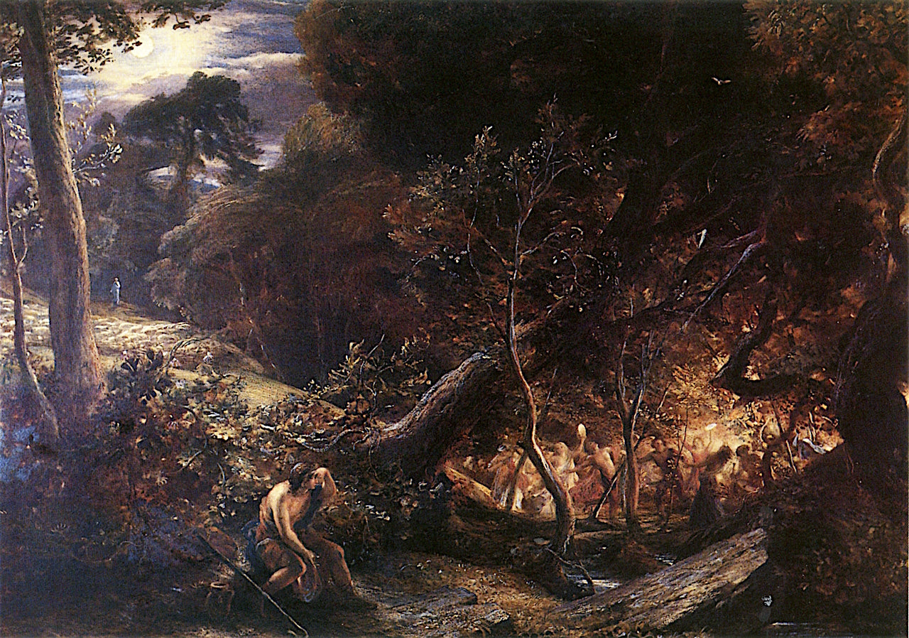 The Dell of Comus, vintage artwork by Samuel Palmer, A3 (16x12") Poster Print