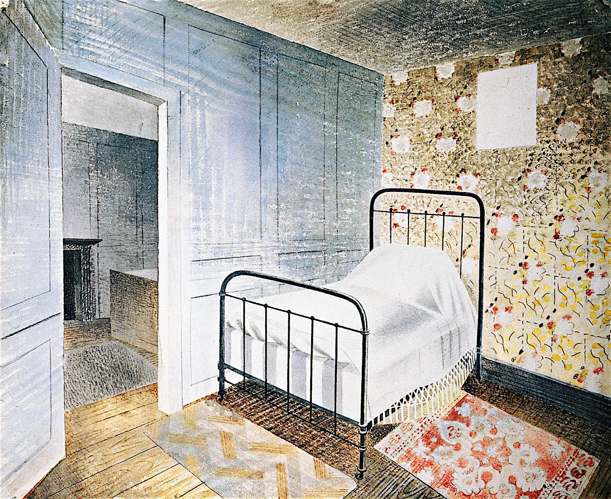 The Bedstead by Eric Ravilious,16x12(A3) Poster
