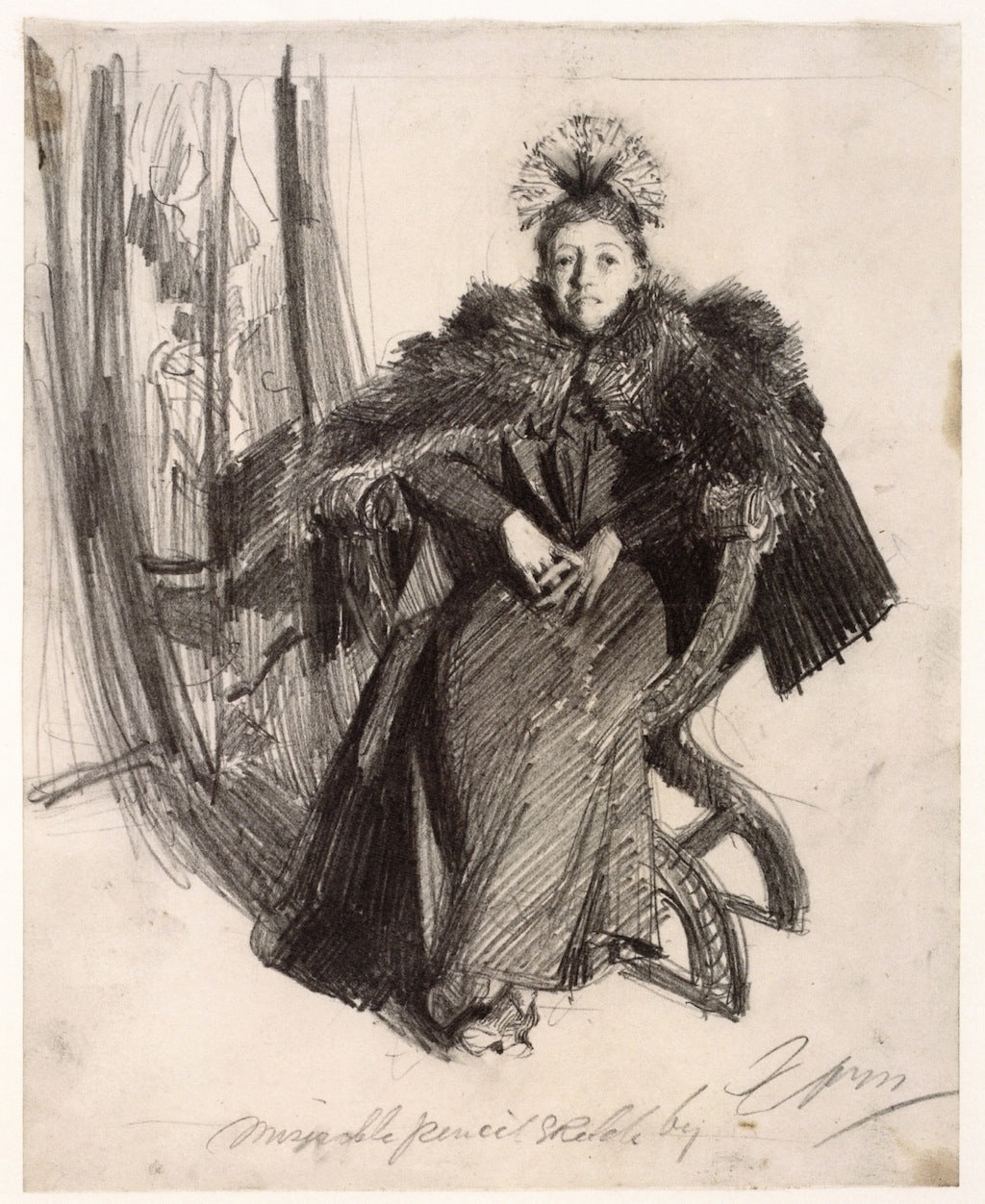 Isabella Gardner (study) by Anders Zorn,A3(16x12")Poster