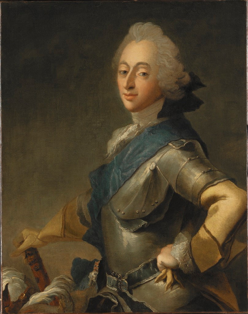 Frederik V, King of Denmark, vintage artwork by Carl Gustaf Pilo, 12x8" (A4) Poster