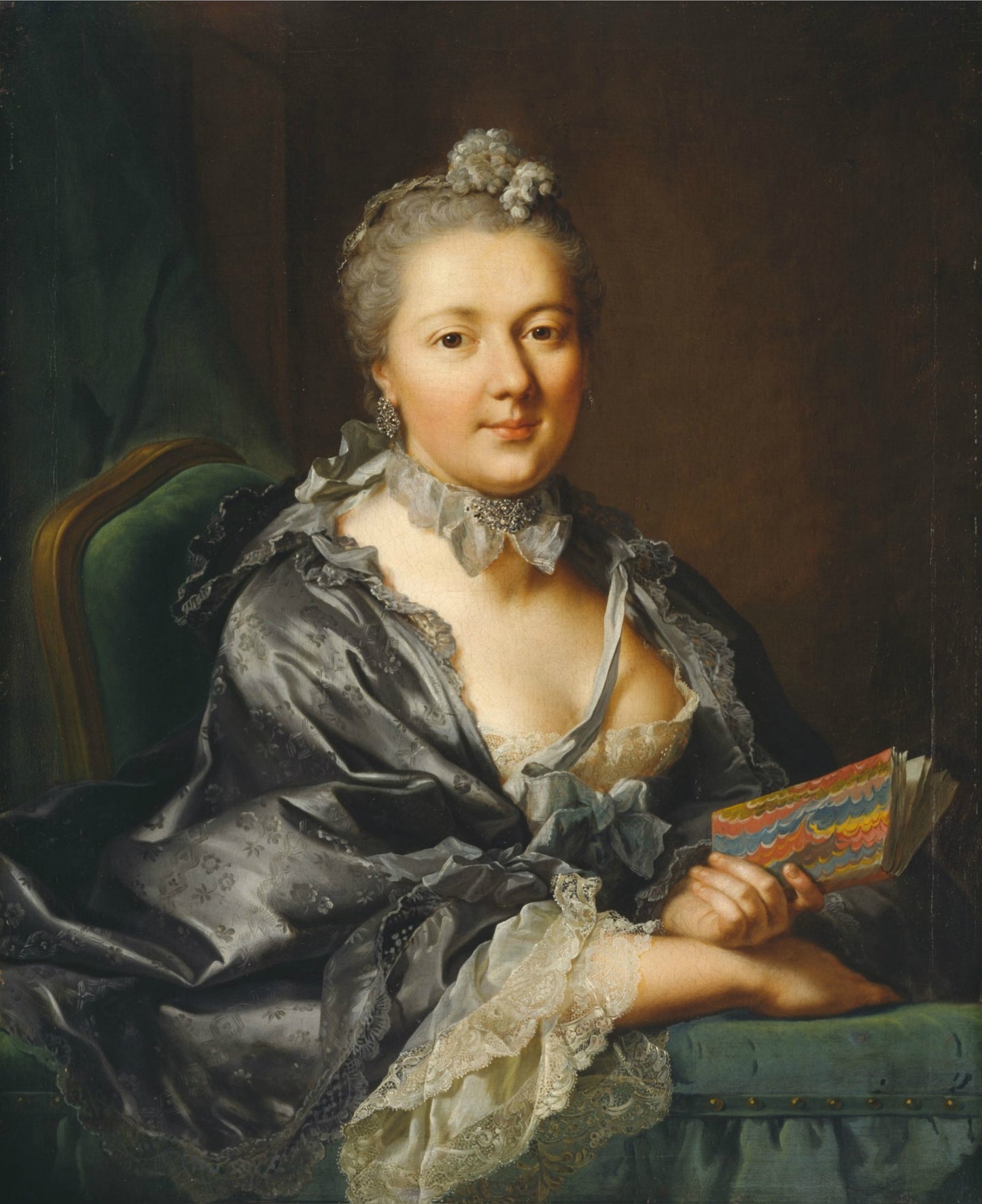 Portrait of Marianne Pernette Tischbein, Second Wife of the Painter, vintage artwork by Johann Heinrich Tischbein the Elder, 12x8" (A4) Poster