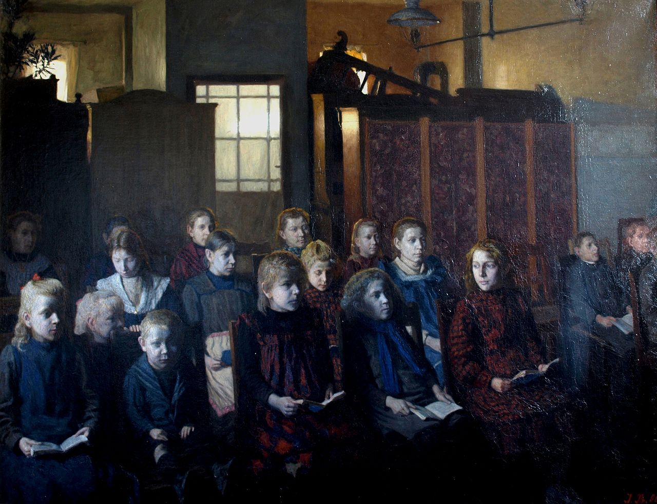 Sunday School in an Asylum by Jens Birkholm,A3(16x12")Poster