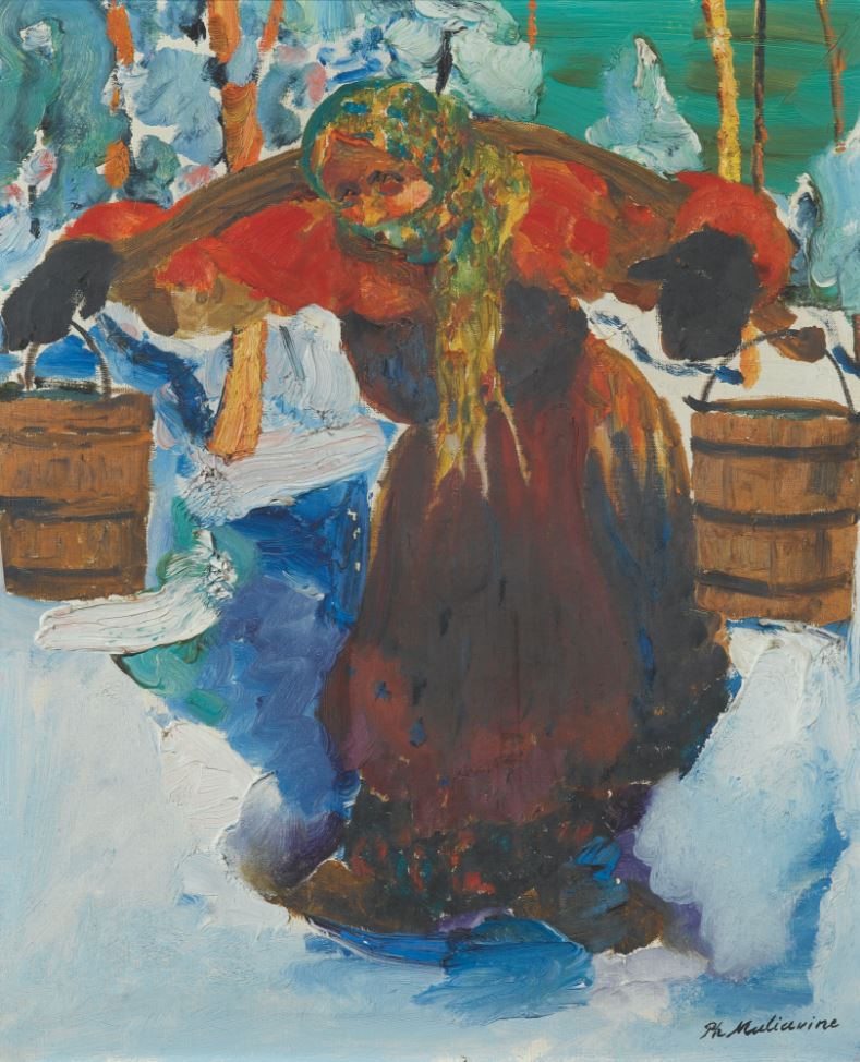 Russian Woman Carrying Water by Filipp Andreevich Maliavin,A3(16x12")Poster