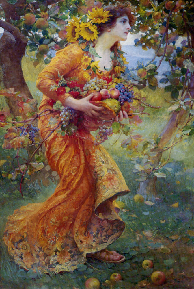 In the Orchard by Frantisek (Franz) Dvorak,A3(16x12")Poster