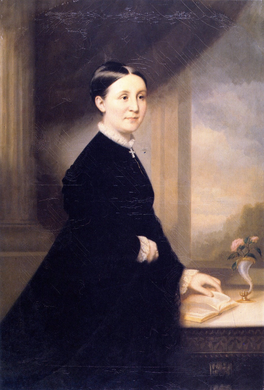 Frances Elizabeth Newbury (Mrs. John J.) Bagley, vintage artwork by Lewis Thomas Ives, 12x8" (A4) Poster