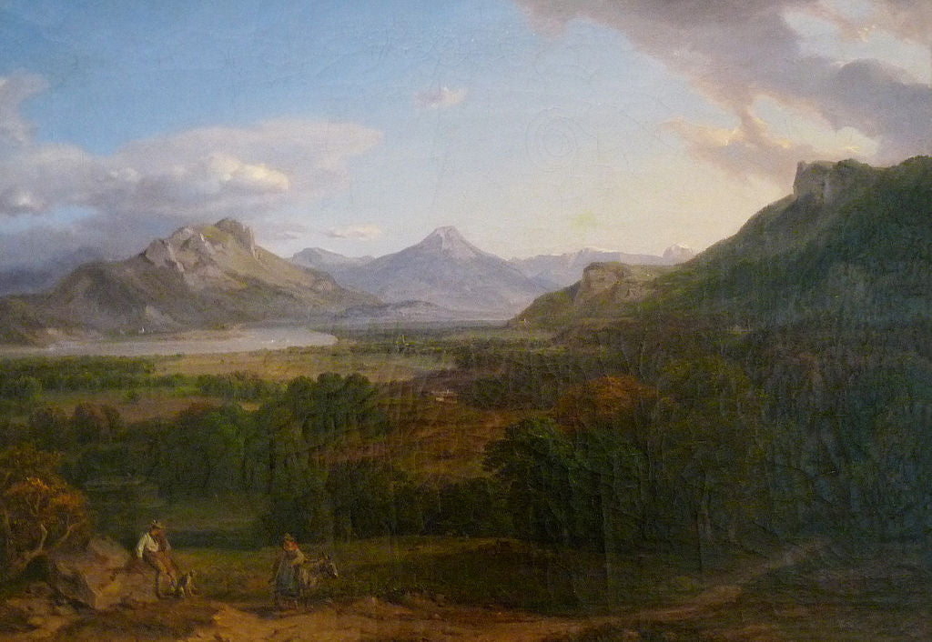 Landscape in Bavaria, vintage artwork by Carl Rottmann, A3 (16x12") Poster Print