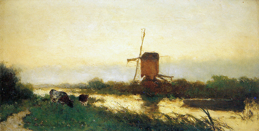 Landscape at Noorden, vintage artwork by Johan Hendrik Weissenbruch, 12x8" (A4) Poster