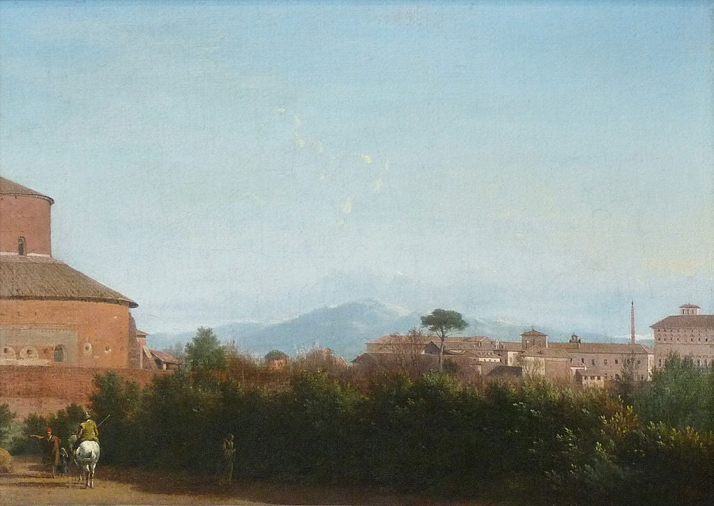 Roman Landscape, vintage artwork by Frederick de Moucheron, 12x8" (A4) Poster