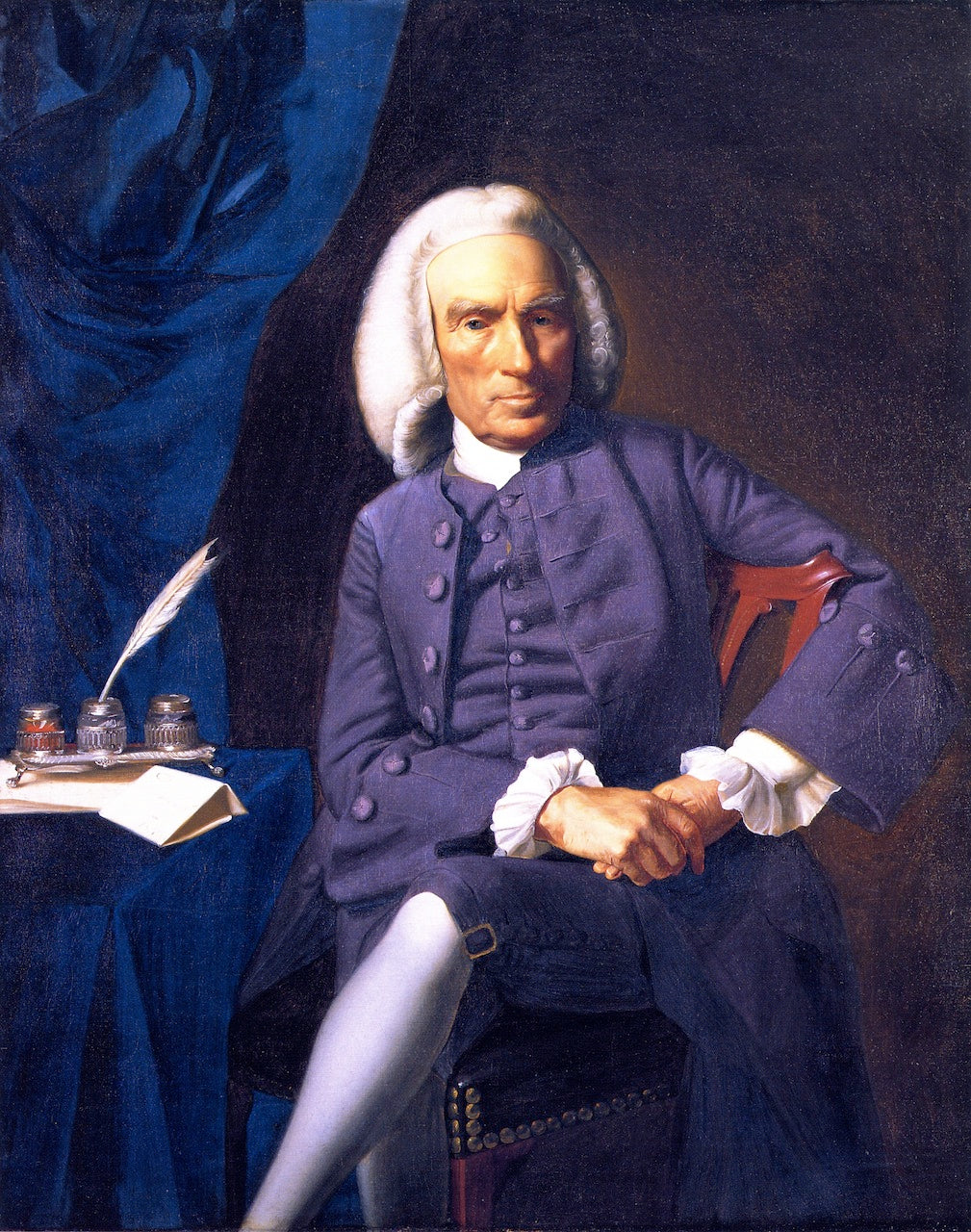 The Honorable John Erving, vintage artwork by John Singleton Copley, 12x8" (A4) Poster