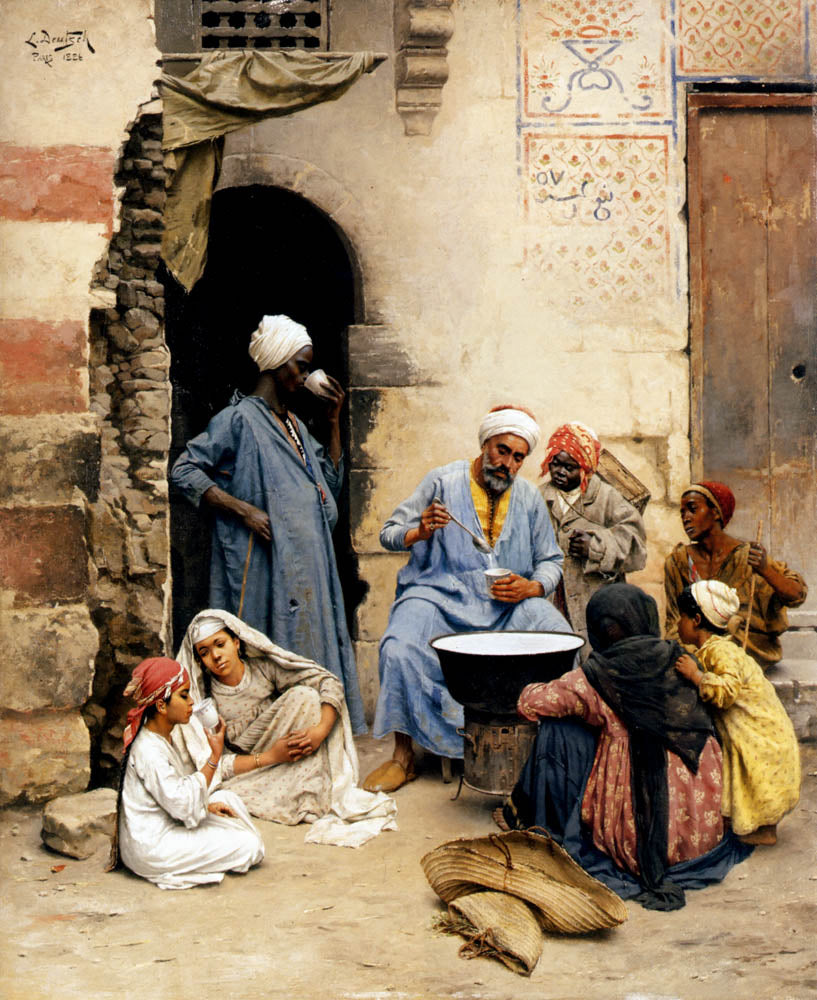 The sahleb vendor, Cairo by Ludwig Deutsch,A3(16x12")Poster