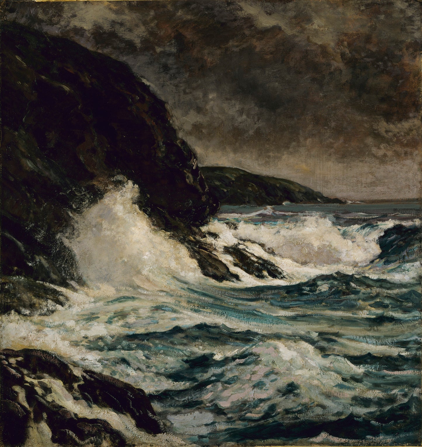 Maine Coast, vintage artwork by Paul Dougherty, 12x8" (A4) Poster