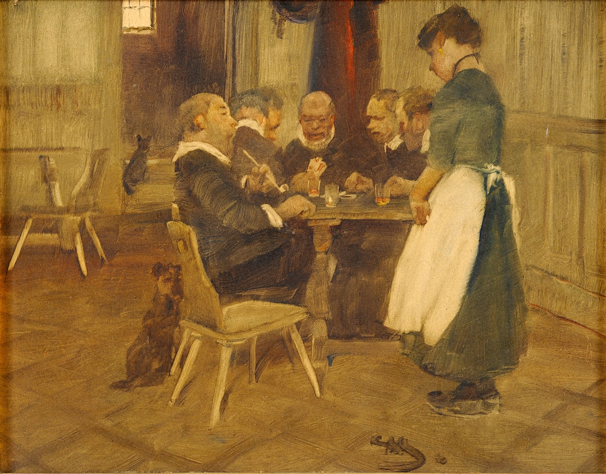 The Hostess by Wilhelm Schreuer,A3(16x12")Poster