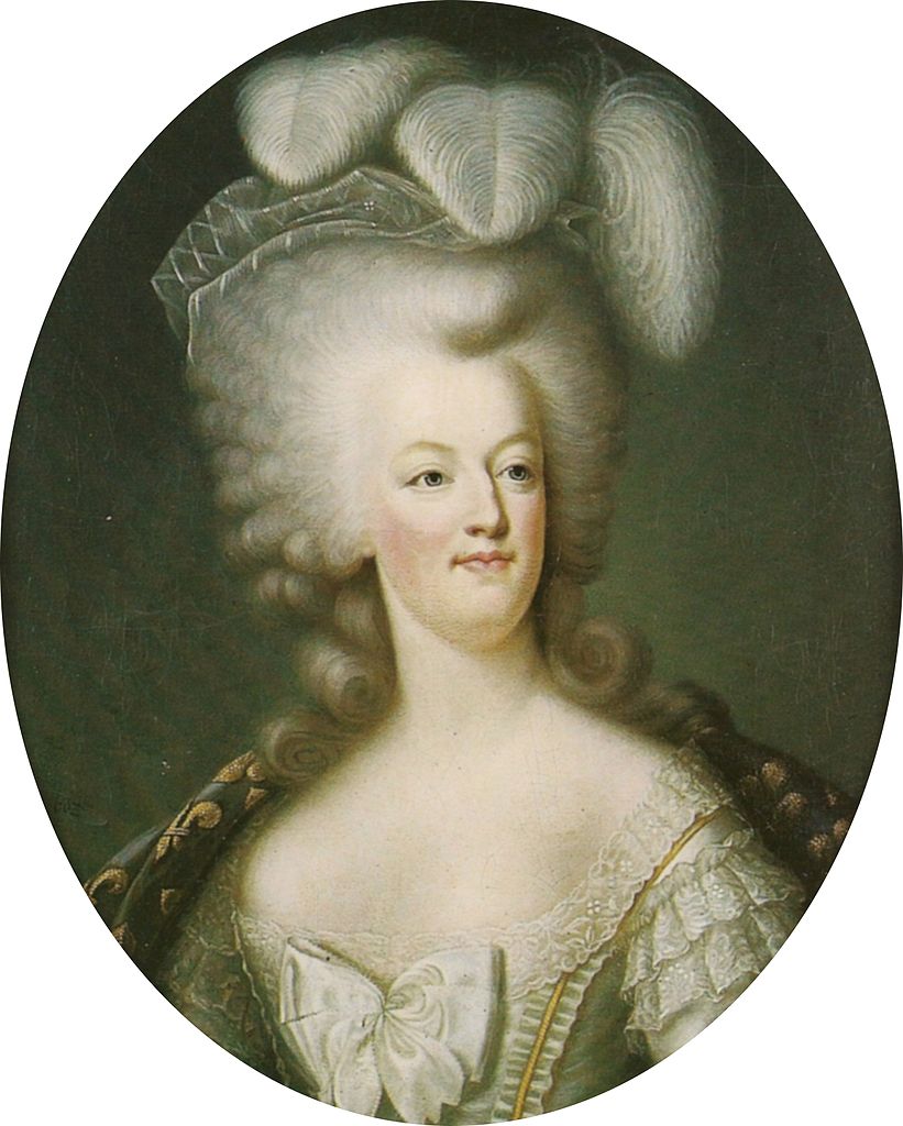 Marie-Antoinette, Queen of France, vintage artwork by Joseph Boze, 12x8" (A4) Poster