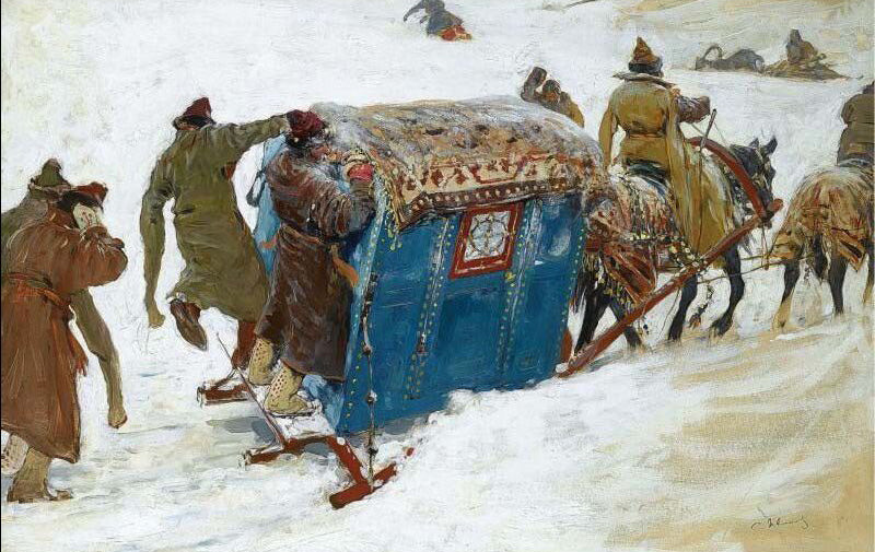 Servants by Sergei Ivanov,A3(16x12")Poster
