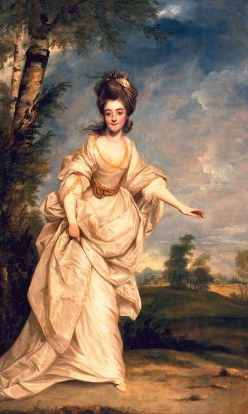 Diana Sackville, Viscountess Crosbie, vintage artwork by Sir Joshua Reynolds, 12x8" (A4) Poster