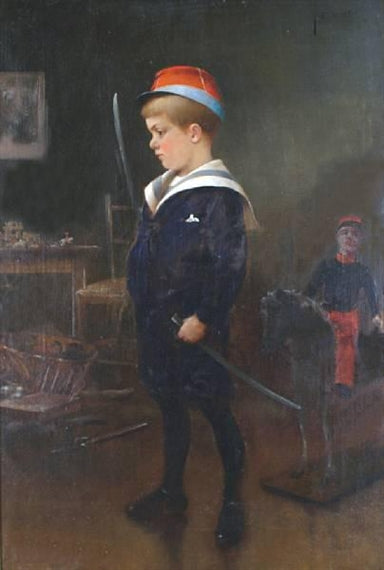 of Jean Hagborg aged six by August Wilhelm Nikolaus Hagborg,A3(16x12")Poster