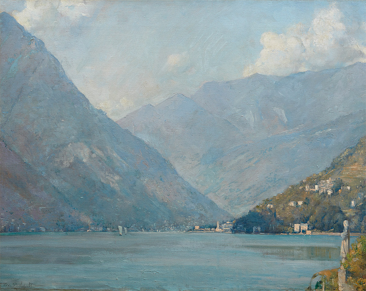 The First Basin, Lake Como by Tom Roberts,A3(16x12")Poster