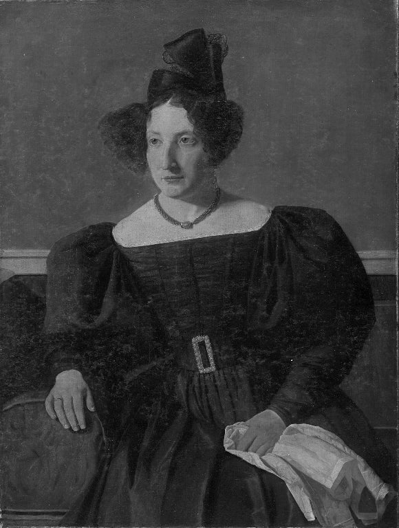 Portrait of Henriette Petersen, nee Philipsen. Mrs Michael Christian Petersen, vintage artwork by Christen Købke, A3 (16x12") Poster Print