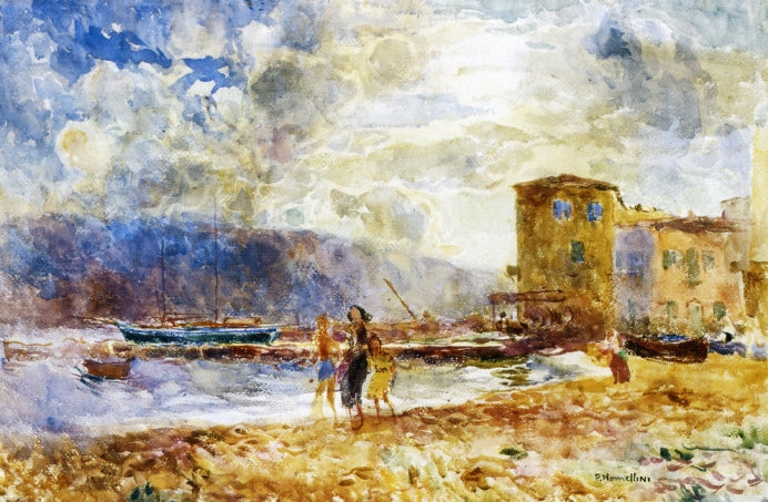 Passello dell'Elba by Plinio Nomellini,A3(16x12")Poster