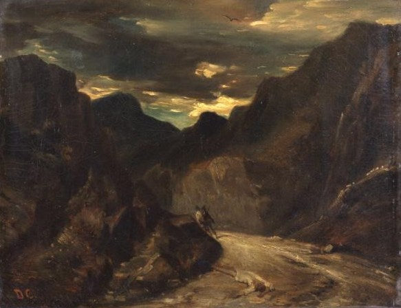 Passing by on the Other Side, vintage artwork by Alexandre-Gabriel Decamps, A3 (16x12") Poster Print