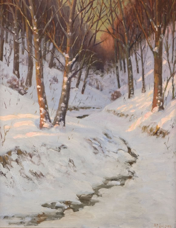 Nebraska Snow by Robert Fletcher Gilder,A3(16x12")Poster