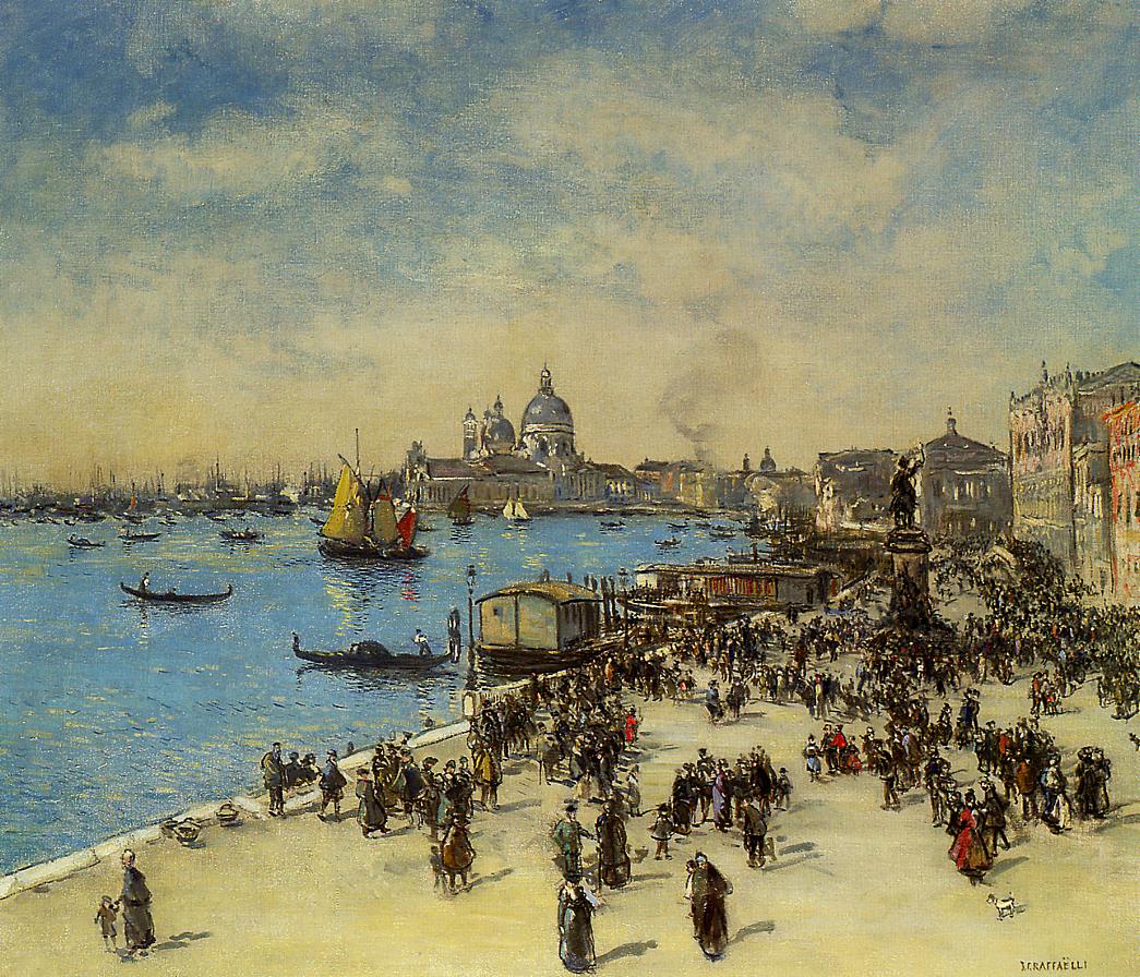Riva Degli Schiavoni by Jean-Franaois Raffaëlli,A3(16x12")Poster