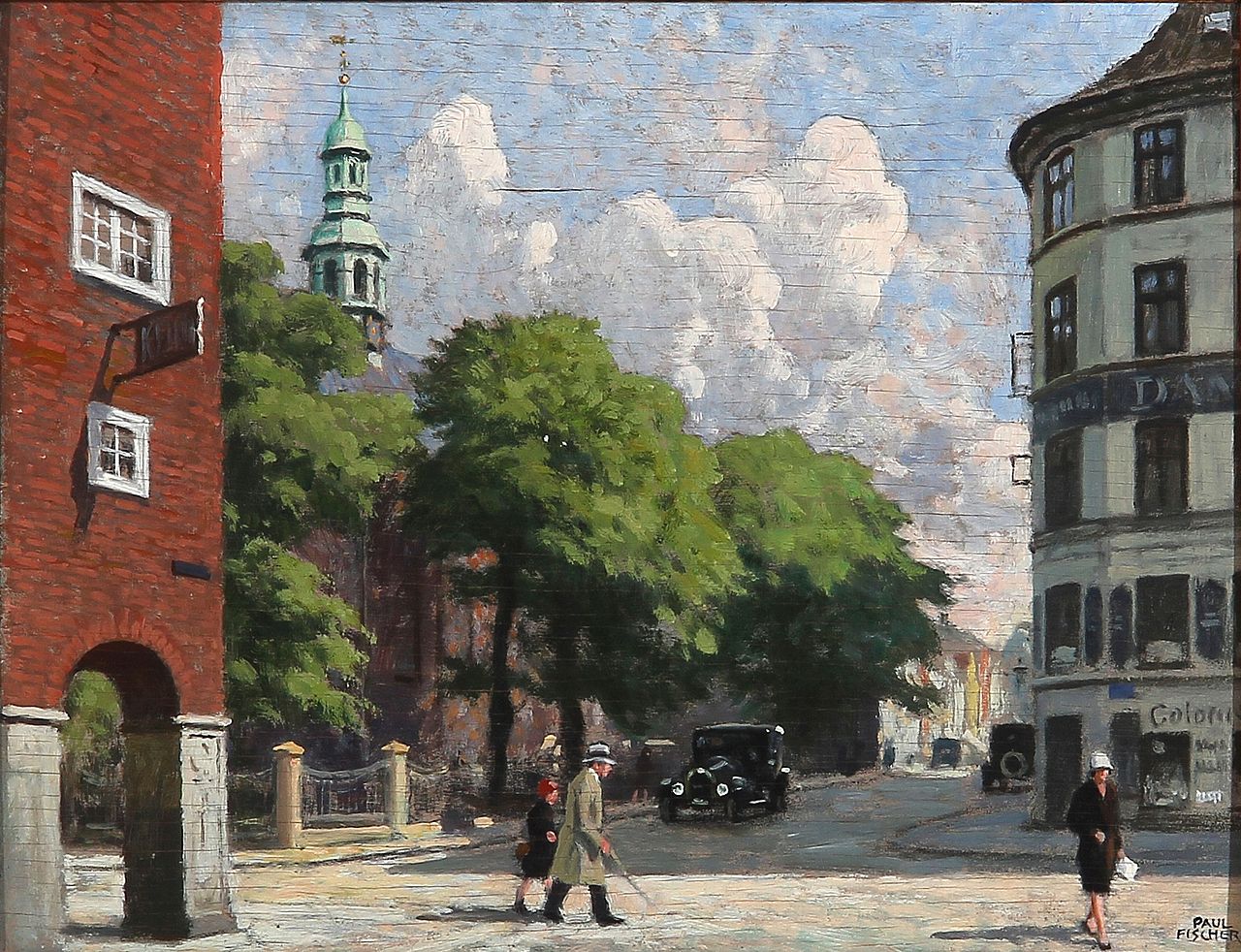 ay at Reformert Church in Copenhagen by Paul-Gustave Fischer,A3(16x12")Poster