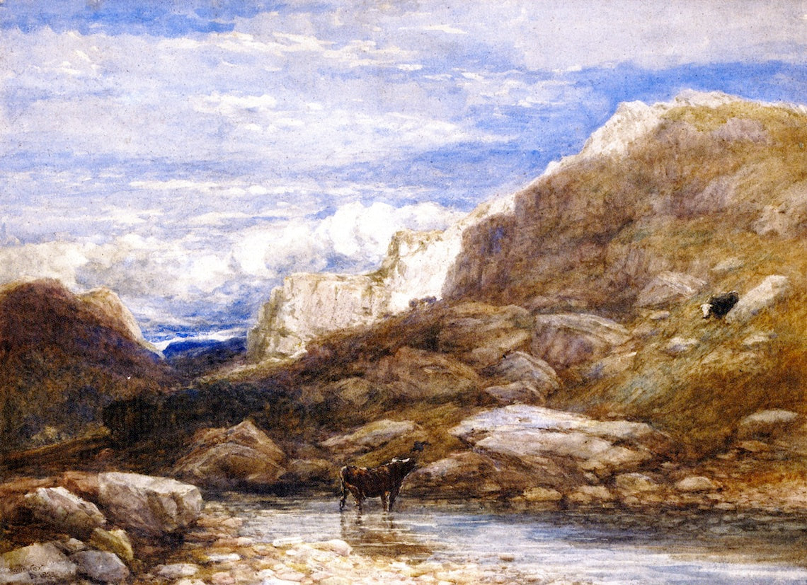 The Challange, vintage artwork by David Cox, 12x8" (A4) Poster