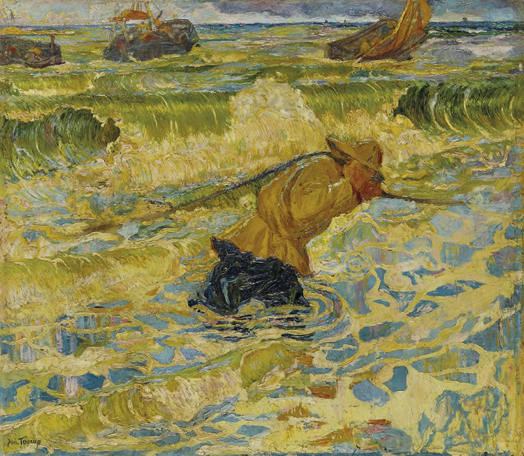 Flood by Jan Toorop,A3(16x12")Poster