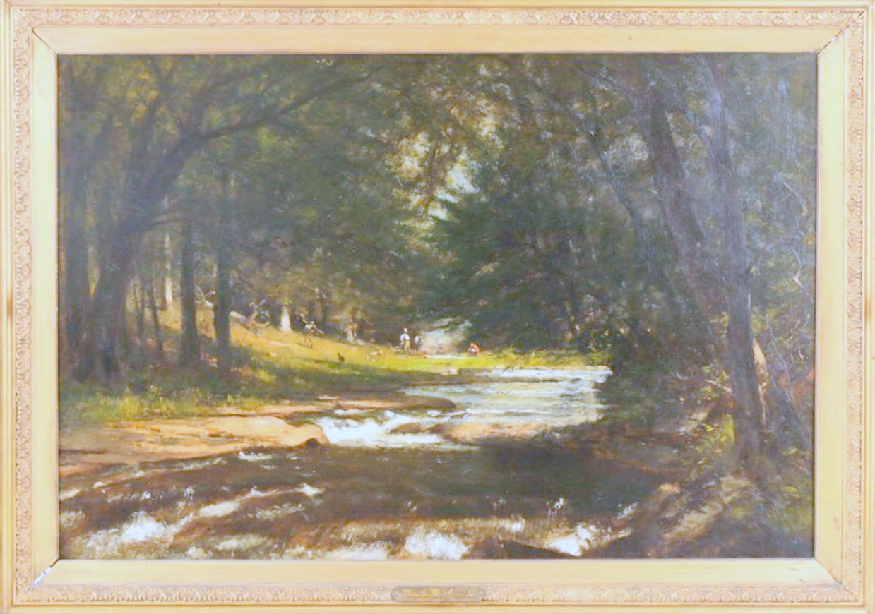 Campers in the Blue Ridge Mountains, vintage artwork by Thomas Worthington Whittredge, A3 (16x12") Poster Print