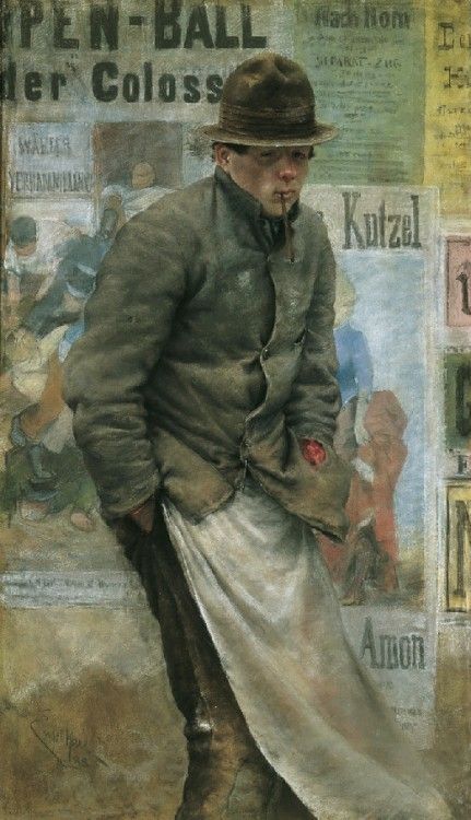 Der Pülcher, vintage artwork by Josef Engelhart, 12x8" (A4) Poster