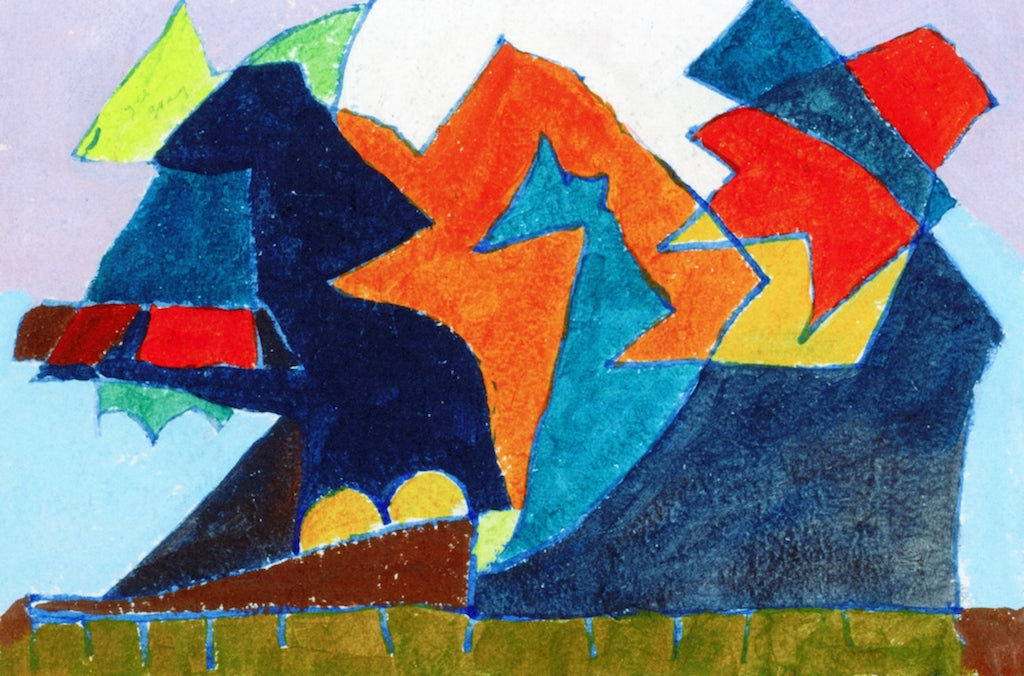 Centerport Series NO. 28, vintage artwork by Arthur Dove, 12x8" (A4) Poster