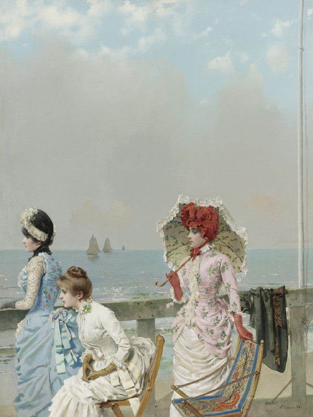 Mezzogorno al Mare by Vittorio Matteo Corcos,A3(16x12")Poster