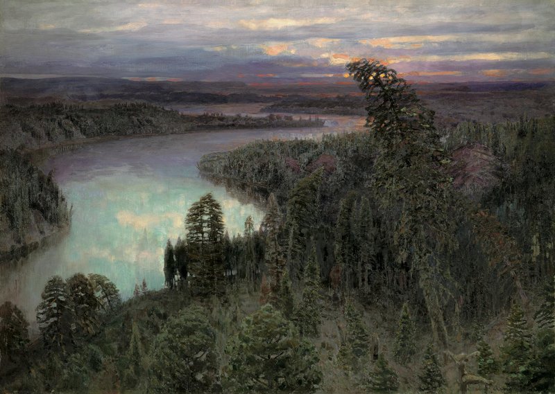 Northern Landscape by Apollinari Vasnetsov,A3(16x12")Poster