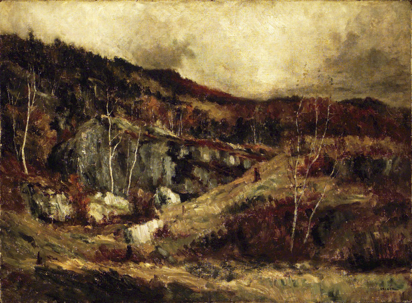 In the Adirondacks, vintage artwork by Robert Crannell Minor, 12x8" (A4) Poster