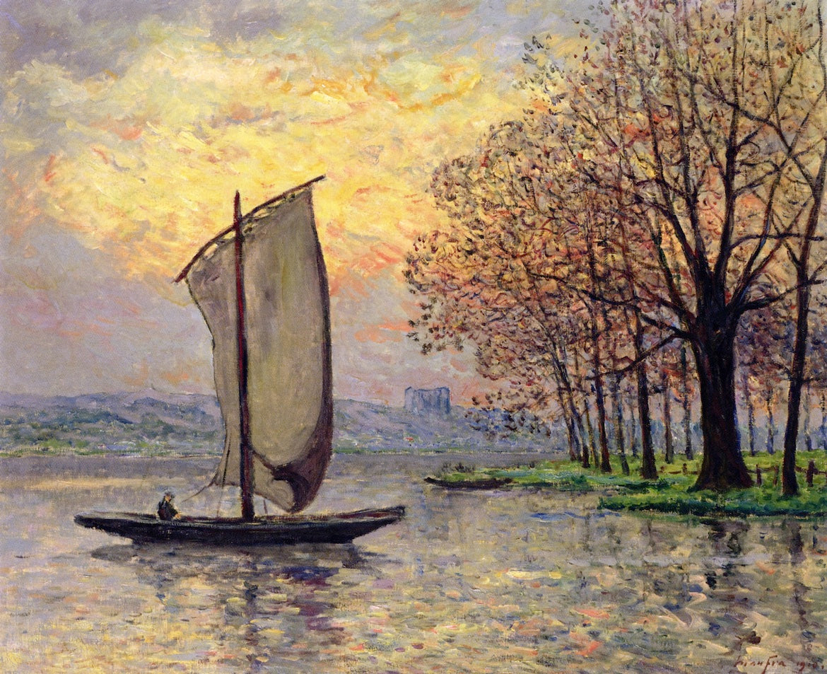 The Banks of the Loire by Maxime Maufra,A3(16x12")Poster
